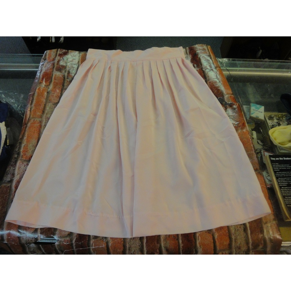 vintage Apostrophe pink pleated skirt‎ size 12 USA made